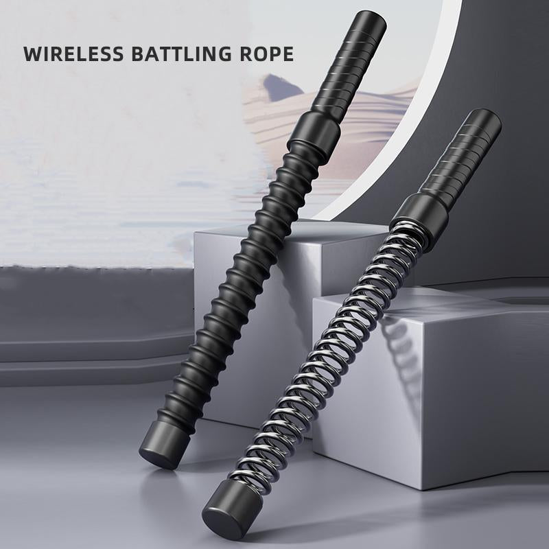 Cordless Battle Ropes for Home Gym - Weighted Fitness Equipment for HIIT and Full-Body Strength Training, Travel-Friendly Design for Men and Women
