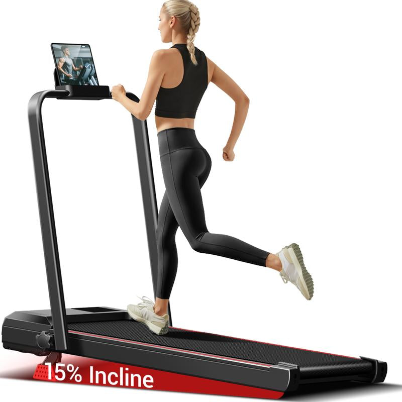 UMAY Under Desk Treadmill with High Definition Display, Compact Walking Pad for Home Use, 2.5 HP Quiet Brushless Motor, 265 lbs Weight Capacity