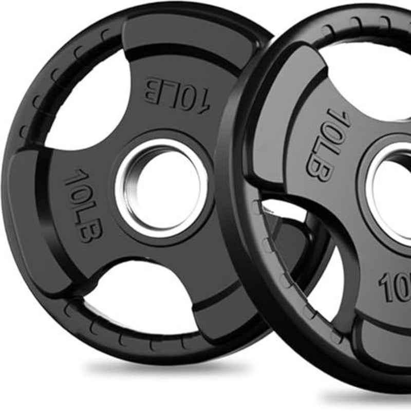 Ritfit Olympic Rubber Grip Weight Plates for Barbell - 105LB, 2-Inch Weight Plates for Home and Gym Strength Training, Available in Single, Pair, and Sets (2.5/5/10/25/35/45 LB)