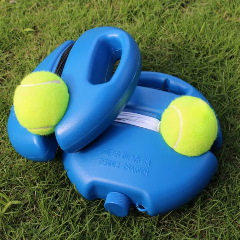 Professional Tennis Training Aid with Heavy-Duty Base and Elastic Rope for Self-Practice and Sparring