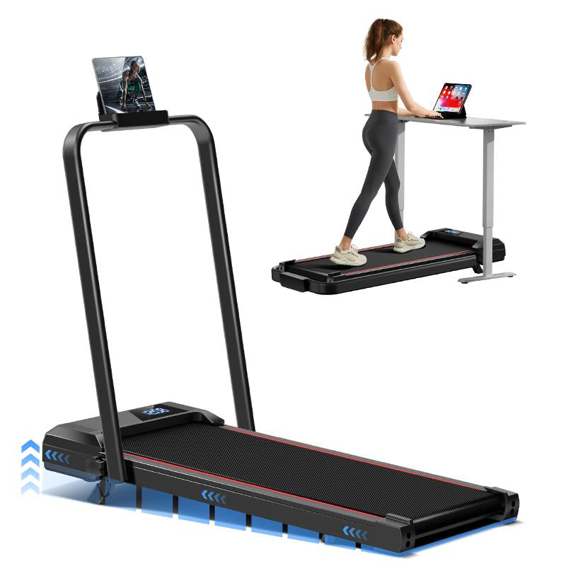 UMAY Under Desk Treadmill with High Definition Display, Compact Walking Pad for Home Use, 2.5 HP Quiet Brushless Motor, 265 lbs Weight Capacity