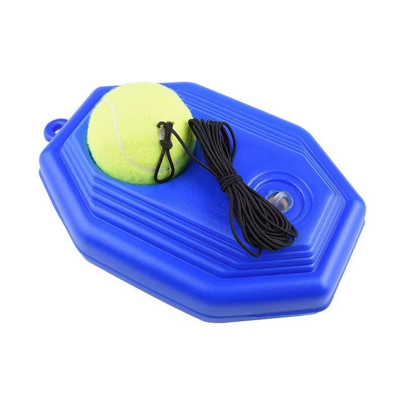 Professional Tennis Training Aid with Heavy-Duty Base and Elastic Rope for Self-Practice and Sparring