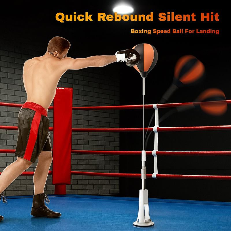 Premium Adjustable Speed Ball with Stand for Teens and Adults – 360° Bounce Design, Portable for Stress Relief and Fitness – Perfect for Bedrooms, Living Rooms, and Gardens