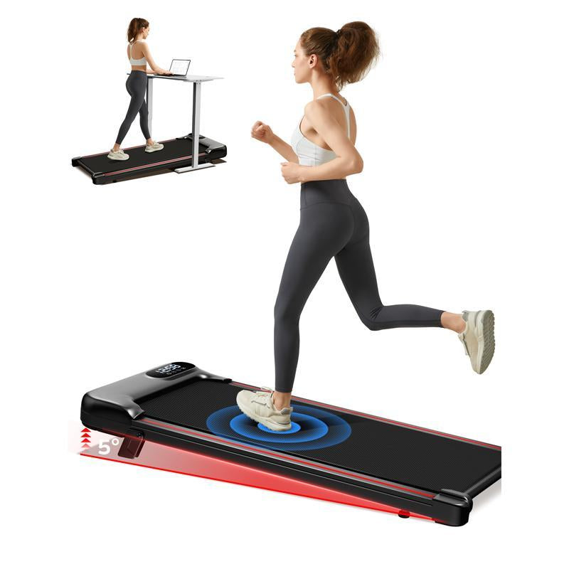 UMAY Under Desk Treadmill with High Definition Display, Compact Walking Pad for Home Use, 2.5 HP Quiet Brushless Motor, 265 lbs Weight Capacity